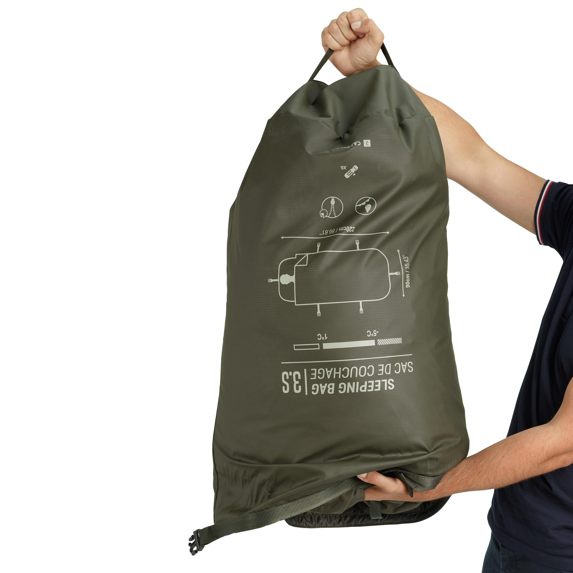 Sac de couchage 3 saisons P che de la carpe CAPERLAN Decathlon