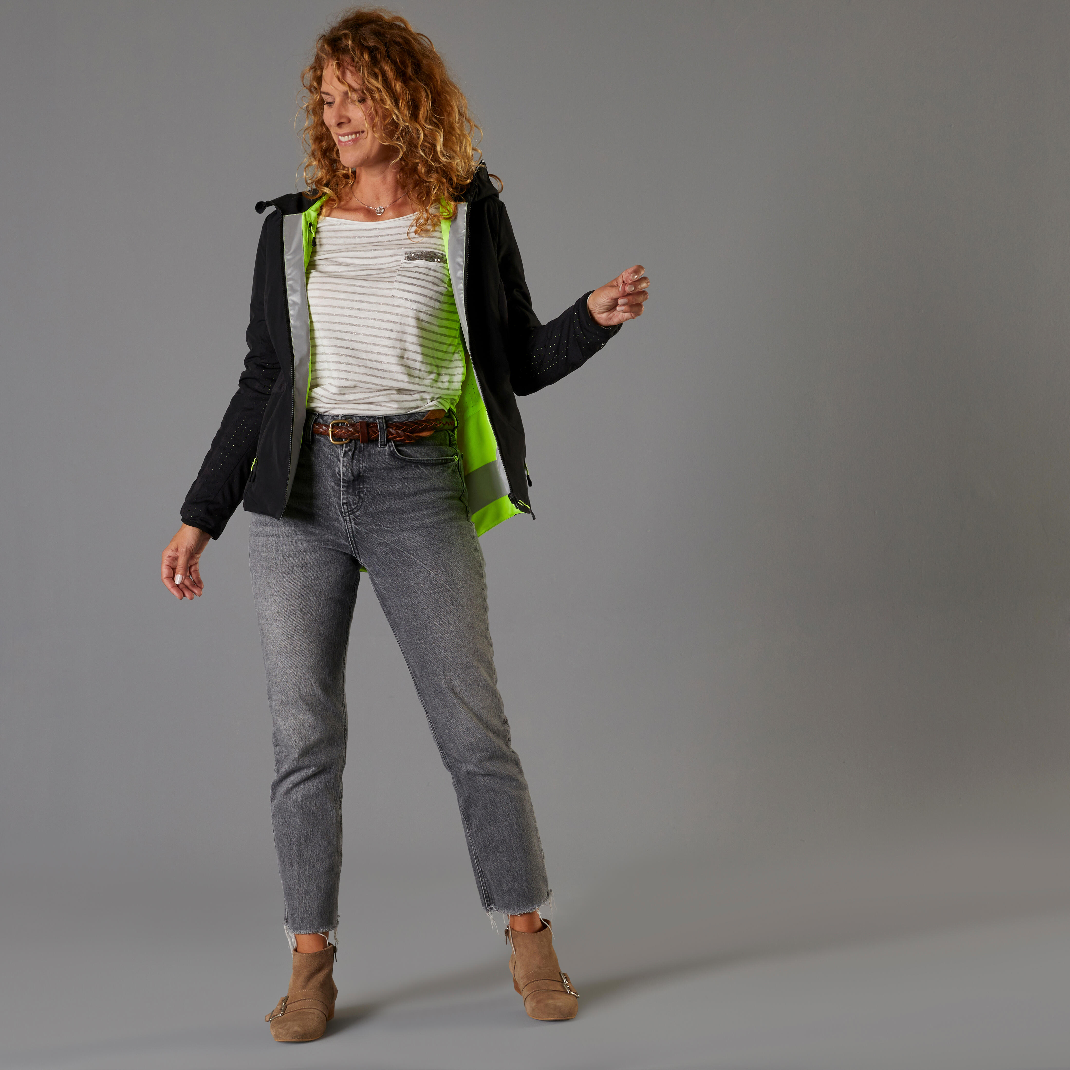 Women's Warm Reversible Cycling Jacket 