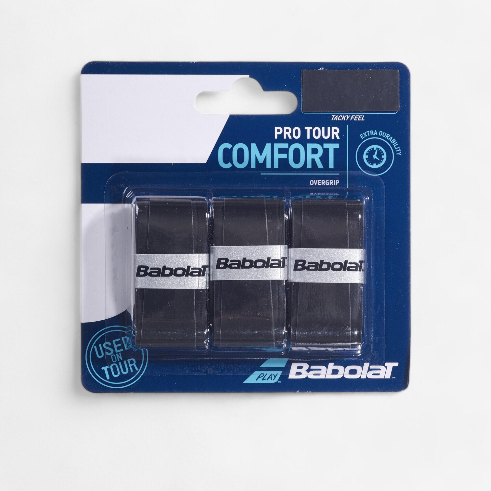 Set 3 overgrip Overgrip BABOLAT PRO TOUR Negru Set 3 overgrip Overgrip BABOLAT PRO TOUR Negru