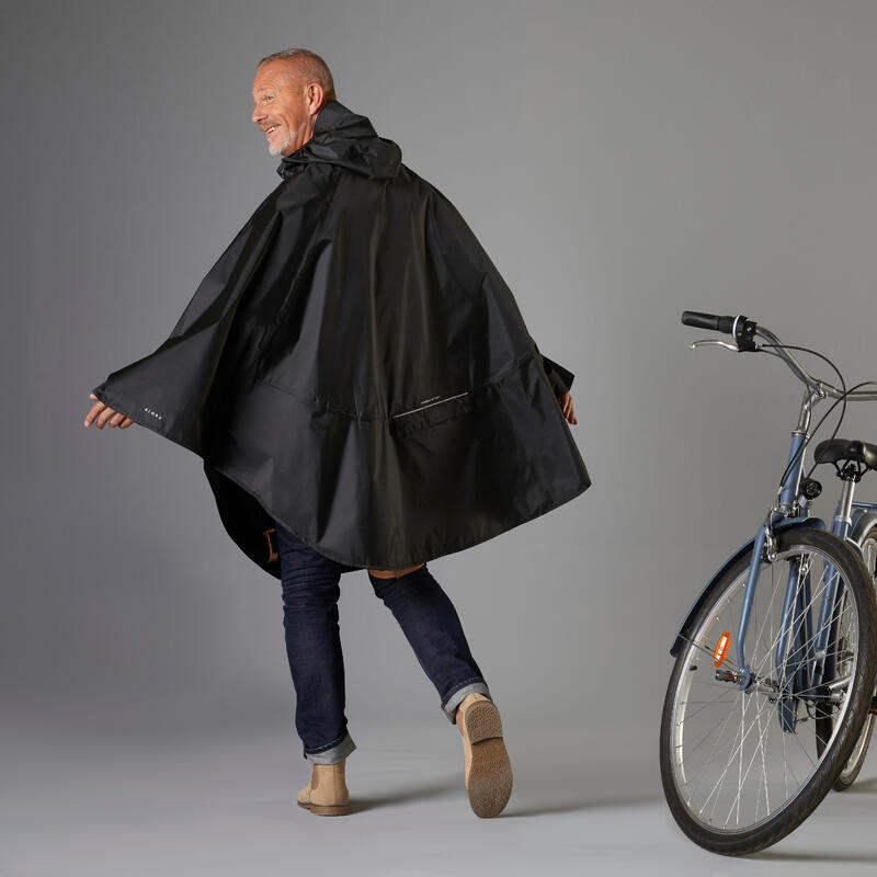 PONCHO VELO VILLE 100 NOIR