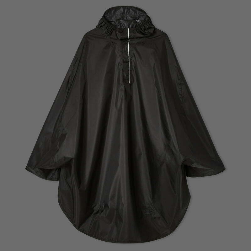 Poncho impermeable ciclismo urbano 100 negro