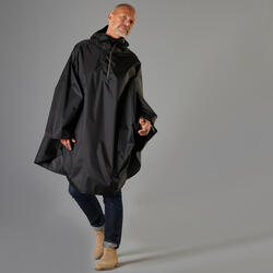 Poncho ciclismo adulto 100 nero