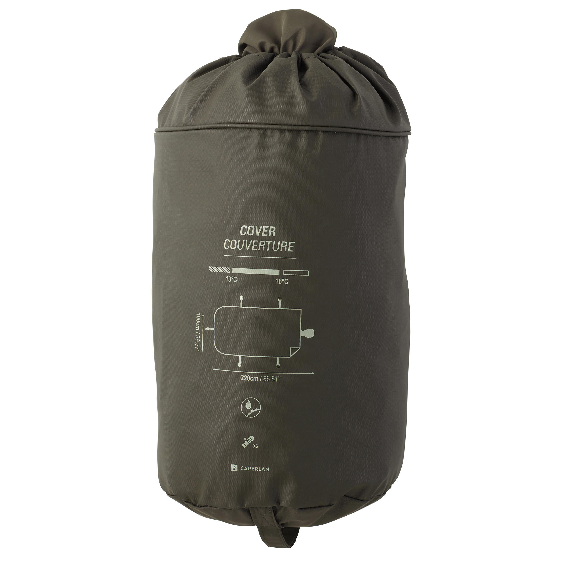 Water-repellent cover for carp fishing 2/9