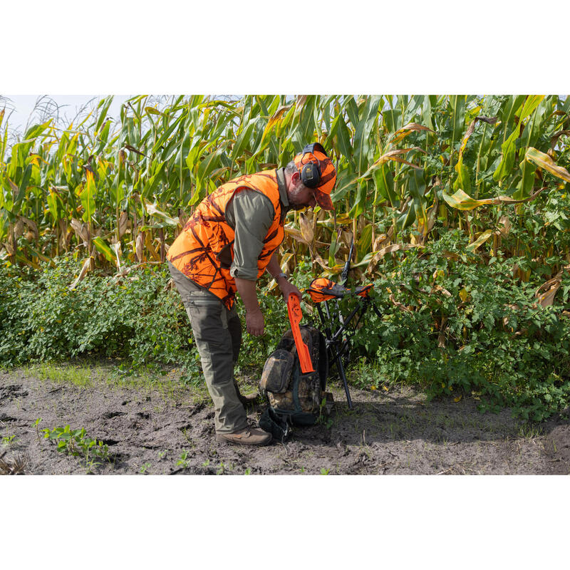 CASQUETTE CHASSE ORANGE CAMO 500