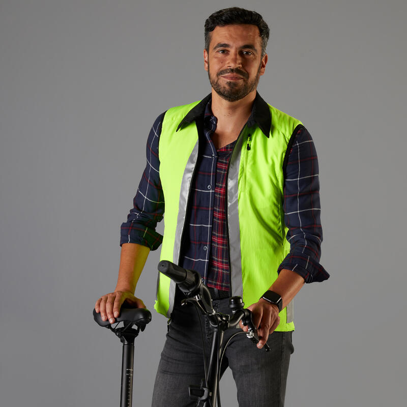 Chaleco de ciclismo para hombre, camisetas de bicicleta, ligero, resistente  al viento, con bolsillos y cremallera bidireccional