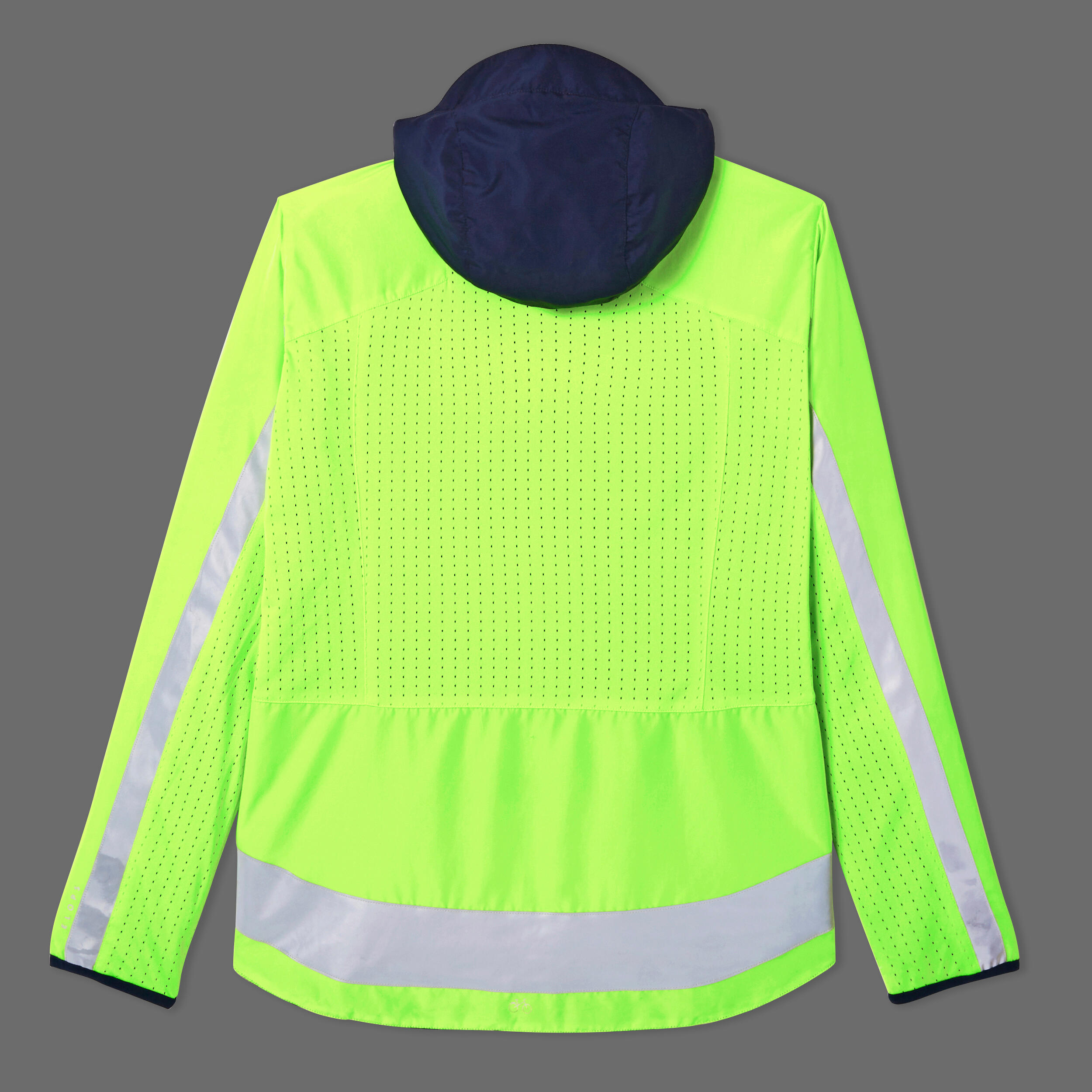 CHAQUETA CICLISMO INVIERNO HOMBRE REVERSIBLE ELOPS 500 ALTA VISIBILIDAD EN1150 18/19