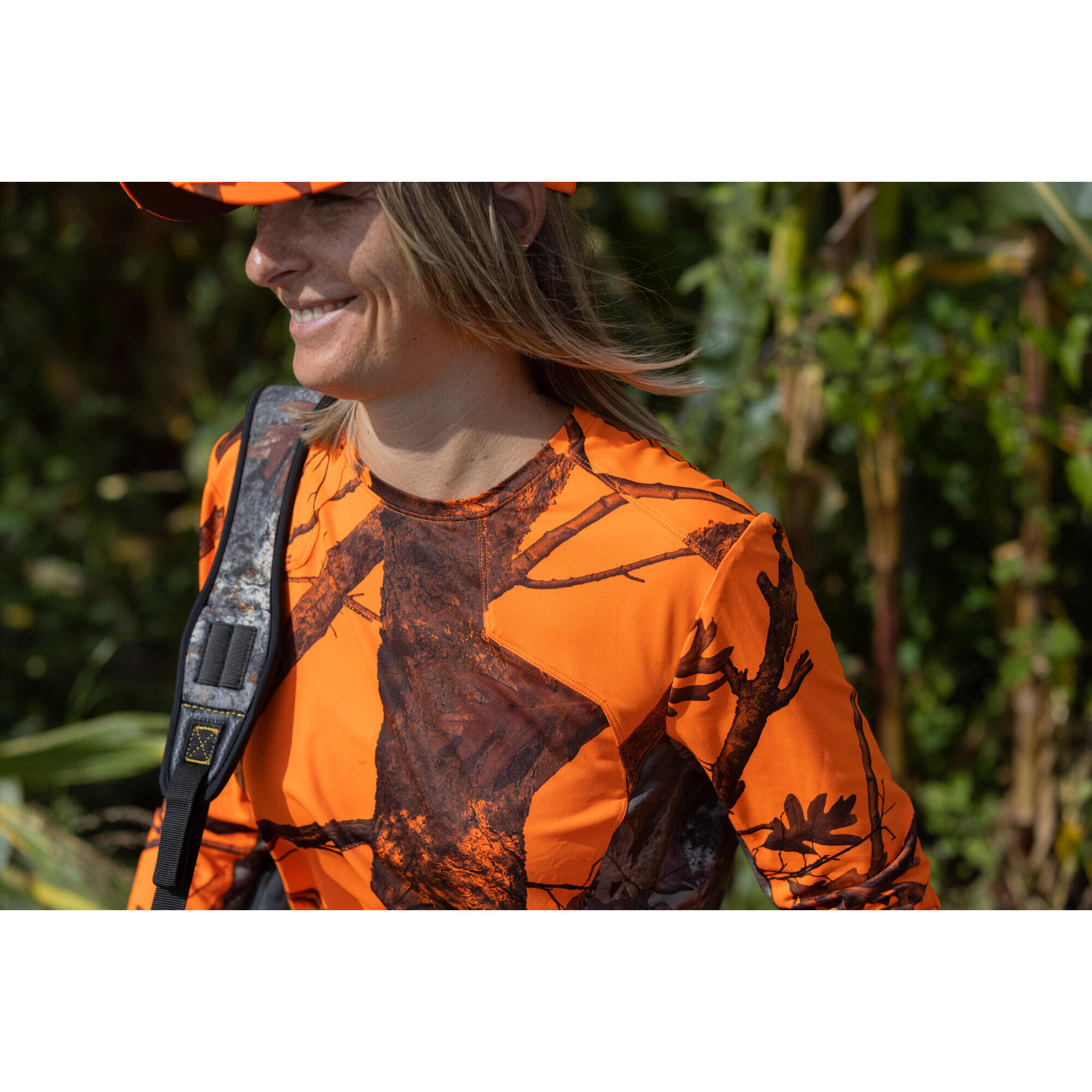 T SHIRT MANCHES LONGUES CHASSE FEMME SILENCIEUX RESPIRANT