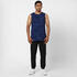 Men Gym Stringers Tank Top Blue