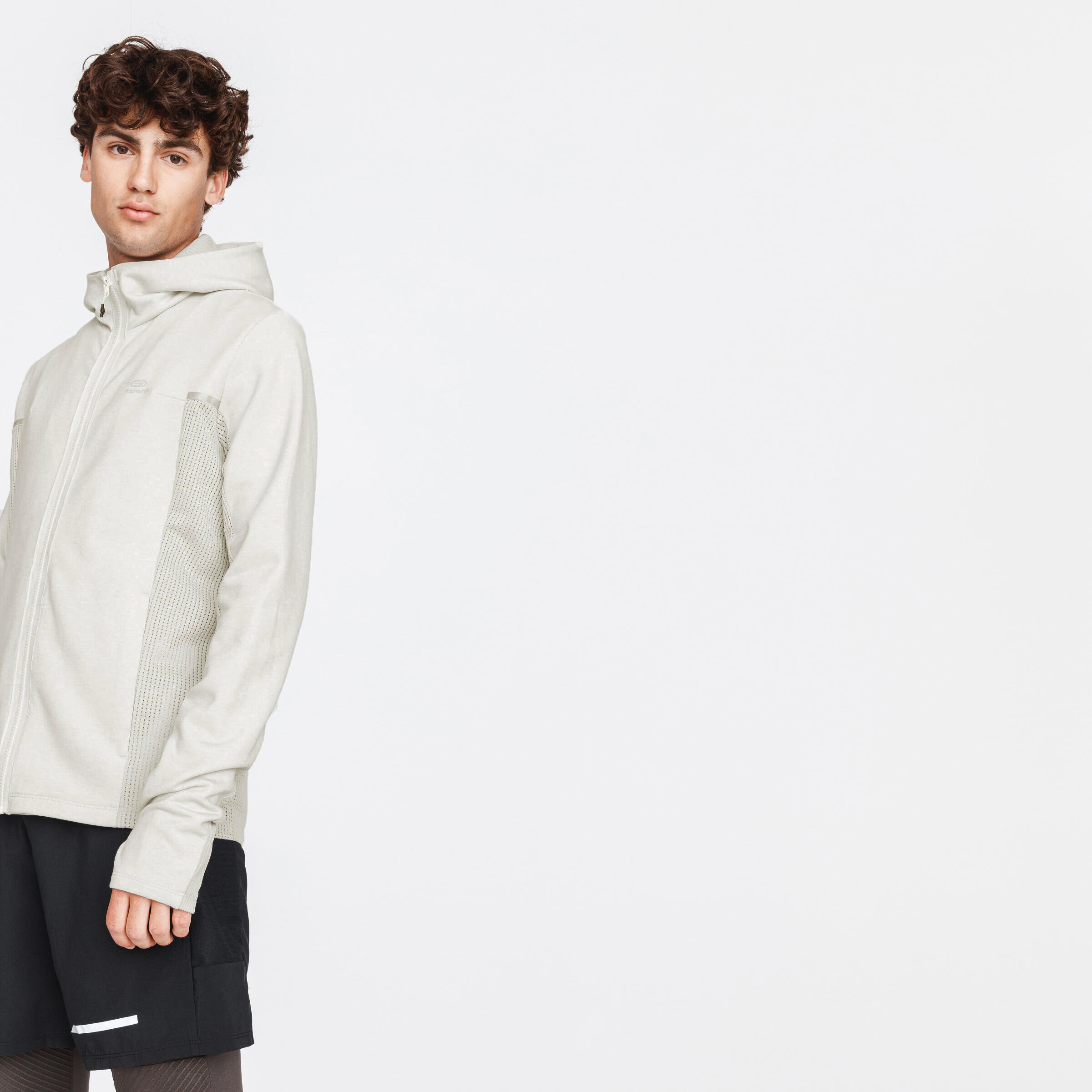 RUN WARM+ MEN'S RUNNING JACKET ICE WHITE 4/5