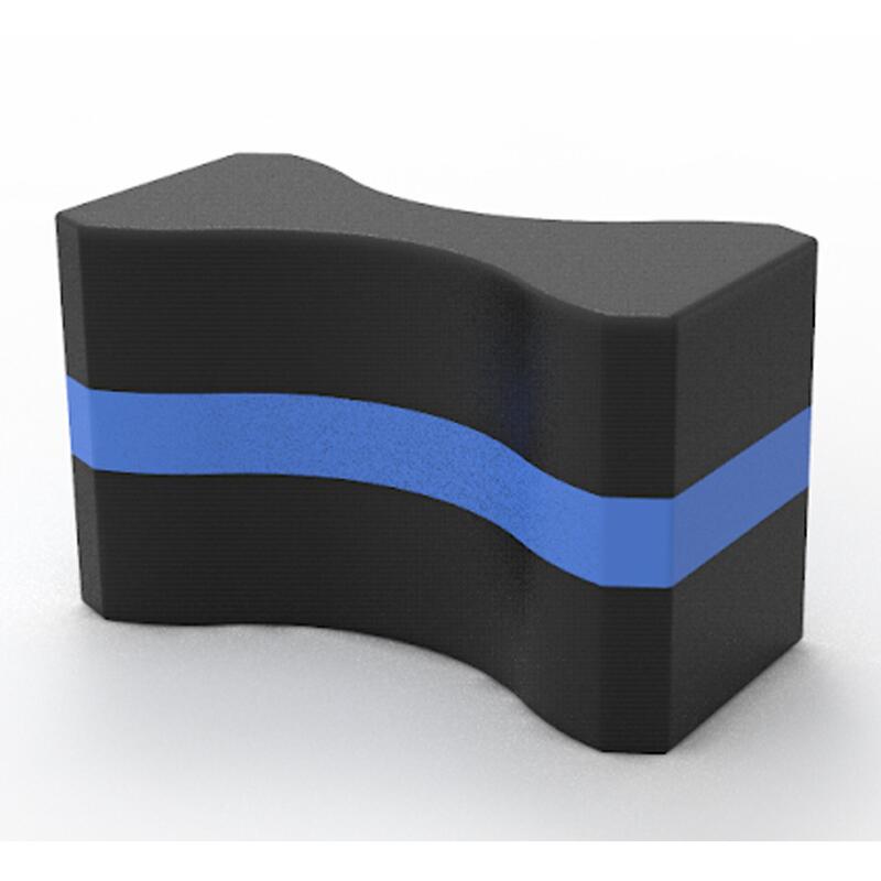 Pullbuoy de Natation 500 taille L noir bleu