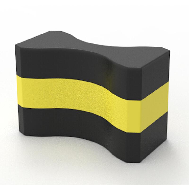 Pullbuoy de Natation 500 taille M noir jaune