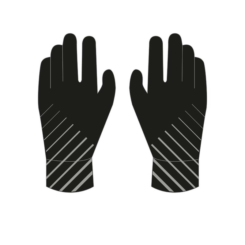 Dětské běžecké rukavice Kiprun Warm černé