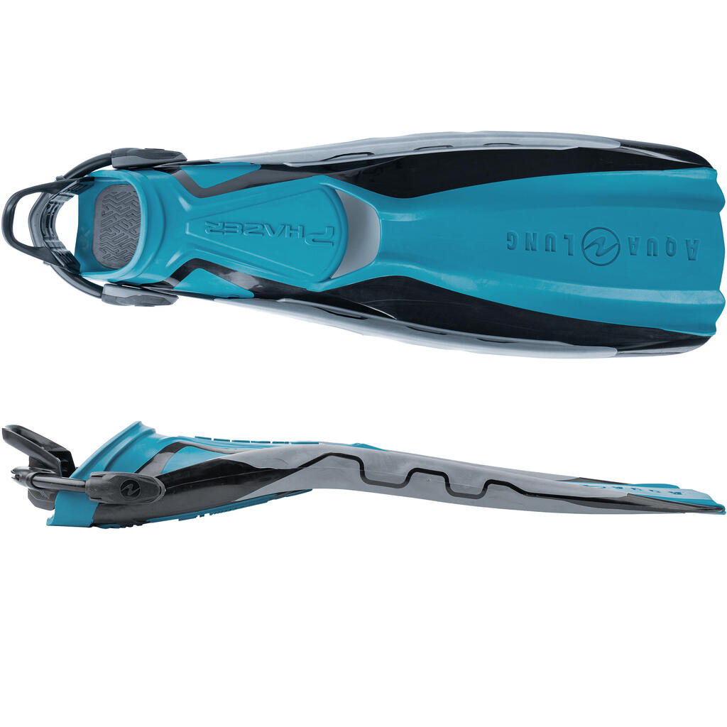 Adjustable diving fins Aqualung - PHAZER Blue/Black