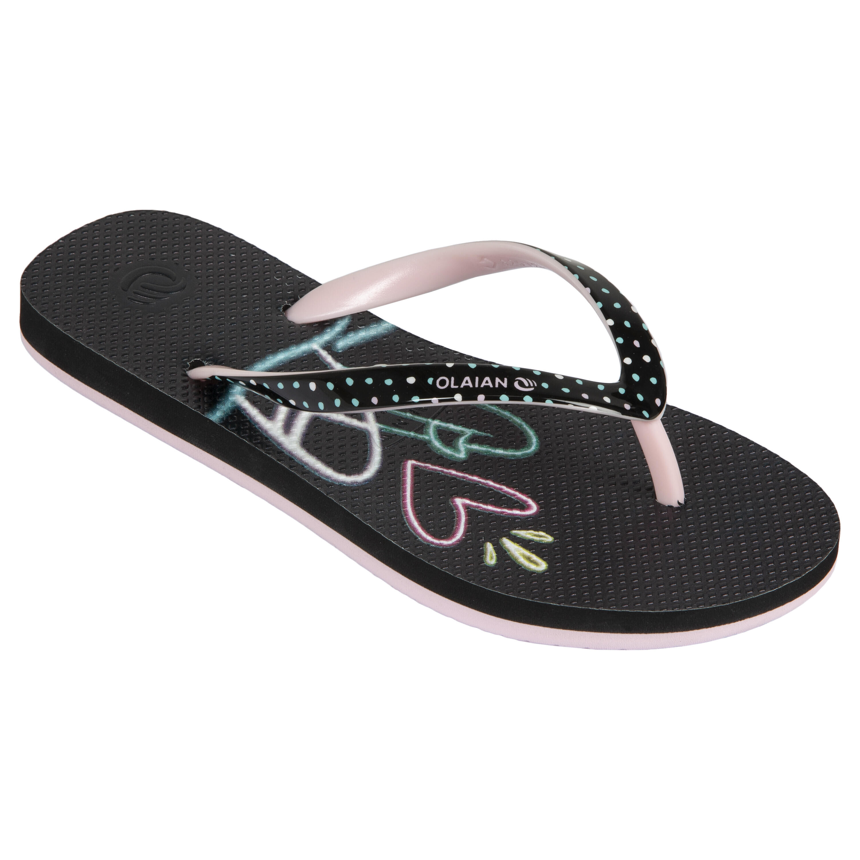 OLAIAN Girls' Flip-Flops - 190 Neon