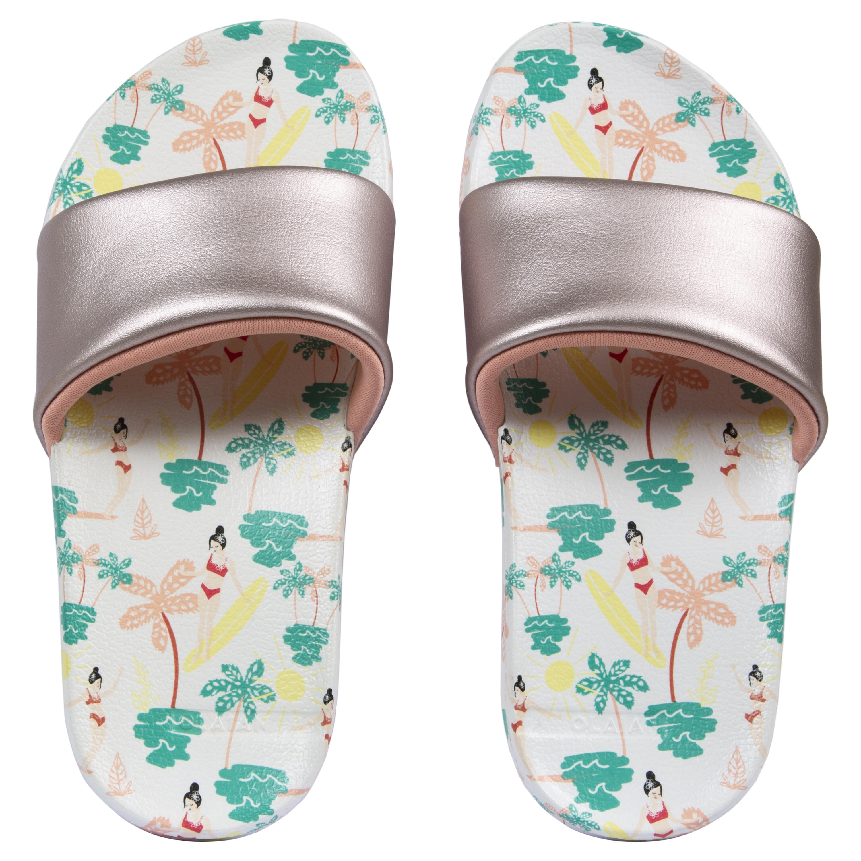 Girls sliders with strap deals