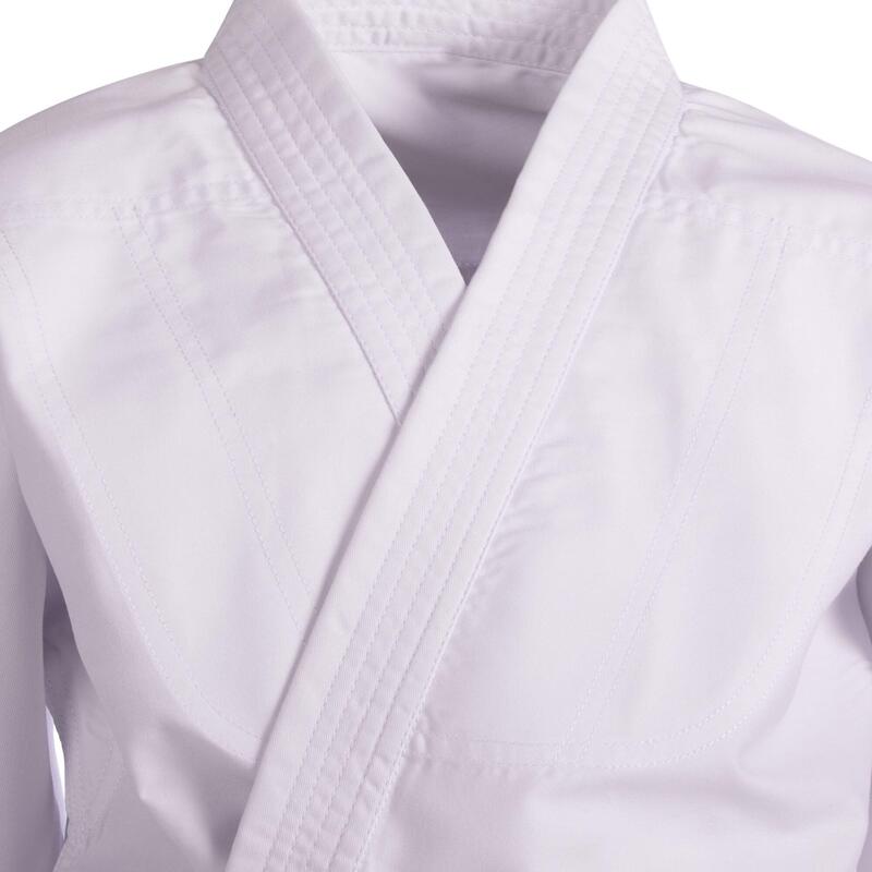 100 Kids' Judo Uniform - White