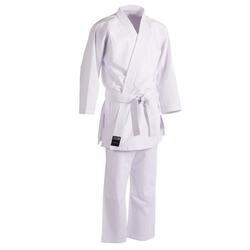 Kimono karate karategi 100 blanco blanco incluido) | Decathlon