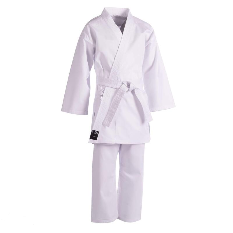 Fértil Mamá seriamente Kimono karate karategi junior Outshock 100 blanco (cinturón blanco  incluido) | Decathlon