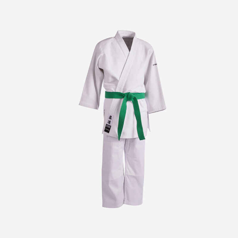 500 Kids' Judo Aikido Uniform - White