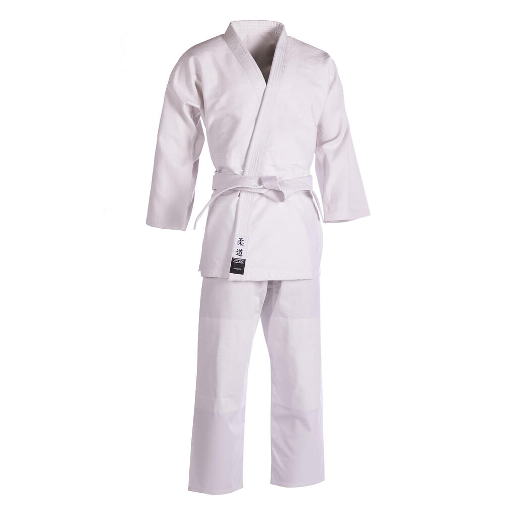 Pieaugušo džudo aikido uniforma “100”, balta