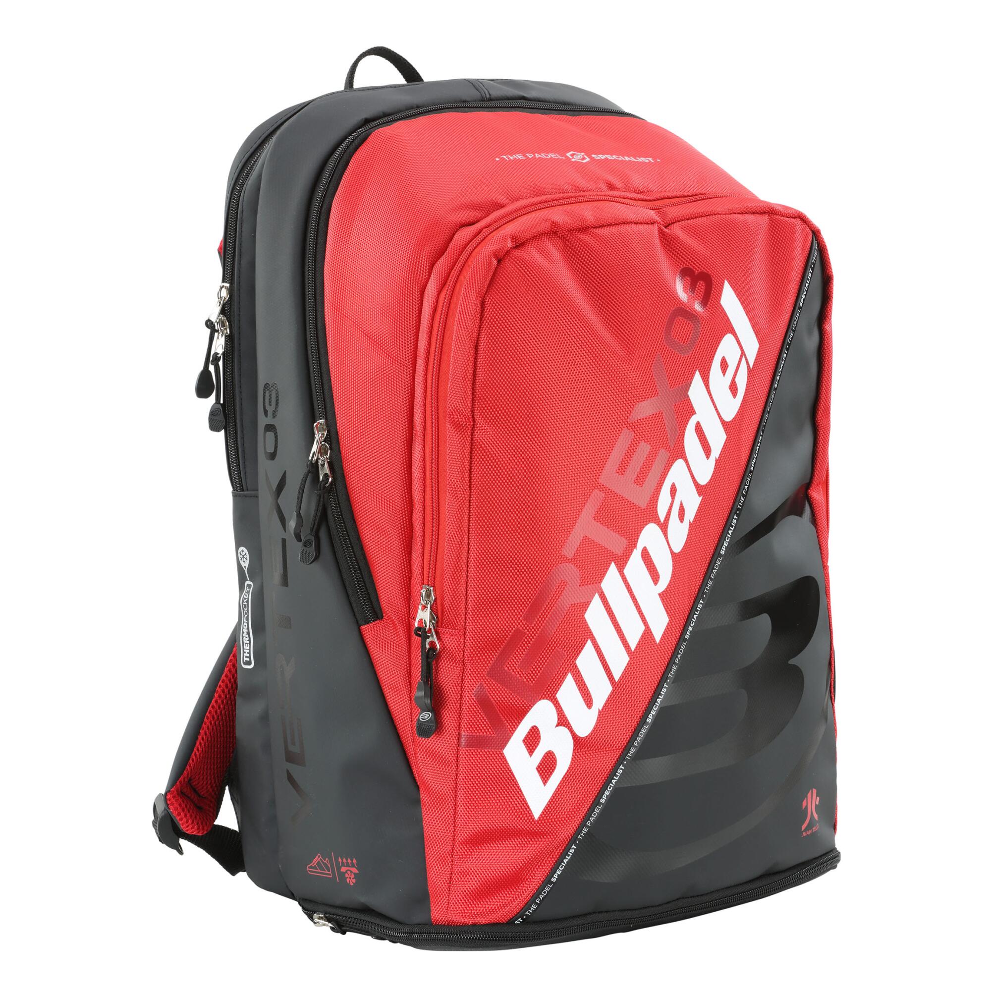 BULLPADEL Padel Backpack Vertex - Red/Black