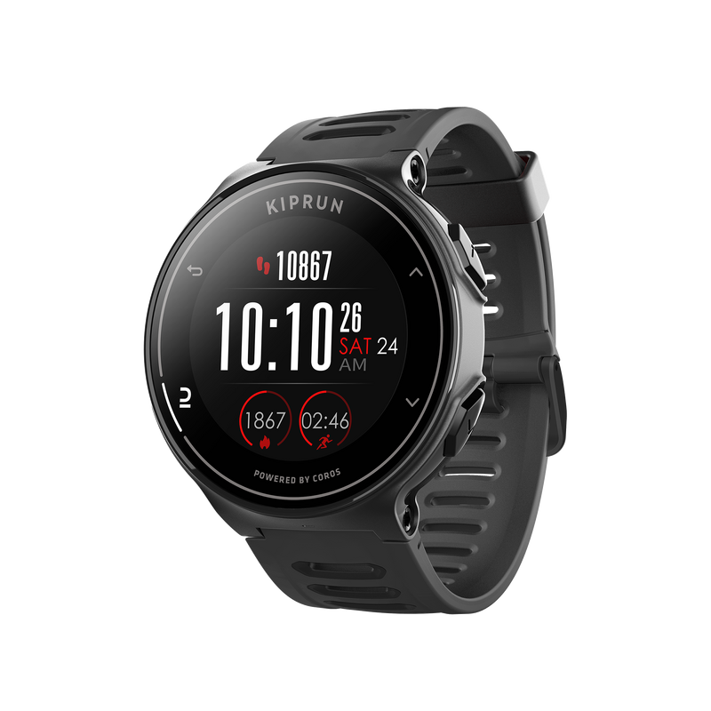 Montre connectée gps 500 by coros noire pour les clubs et