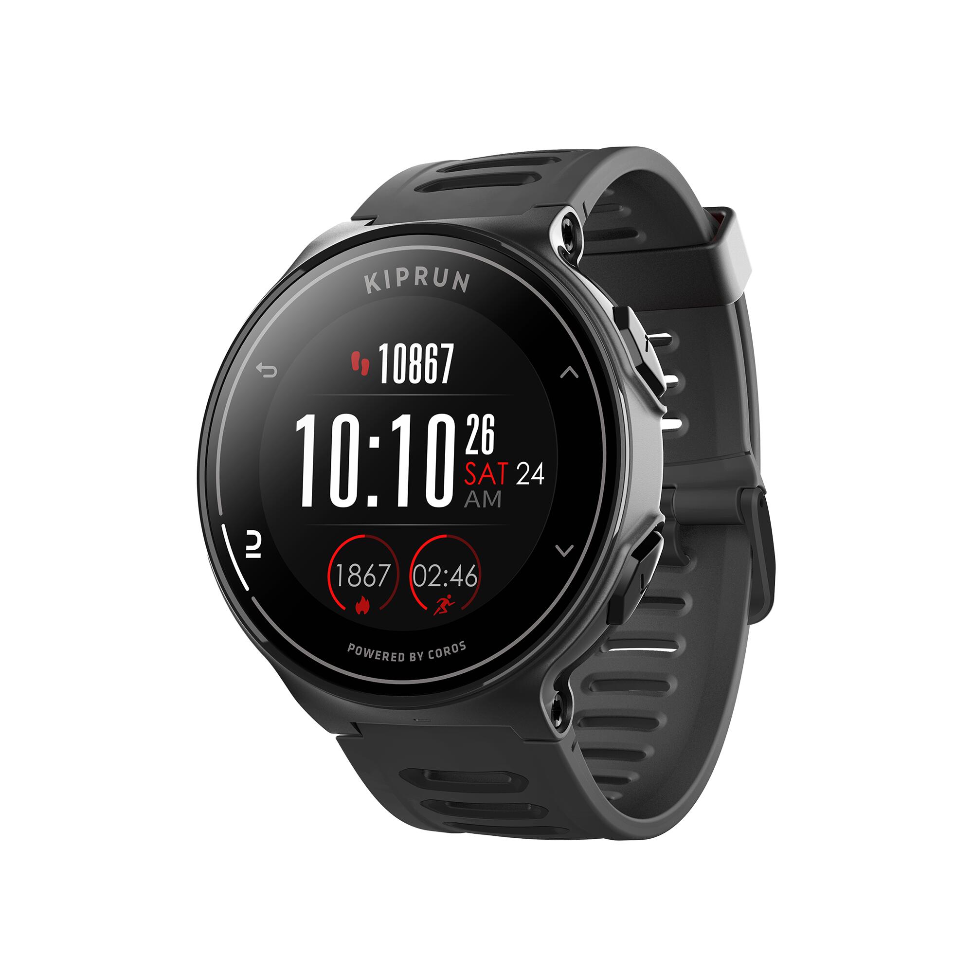 Ceas Smartwatch Multisport GPS 500 By Coros Negru decathlon.ro  Accesorii mers si alergare