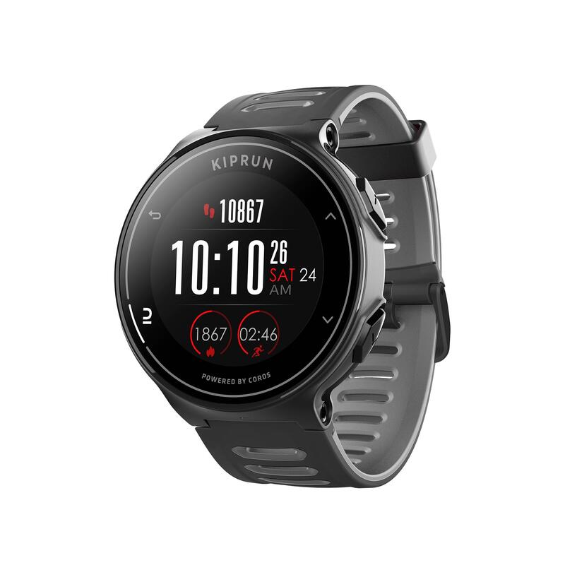 Smartwatch GPS KIPRUN 500 BY COROS nero-grigio