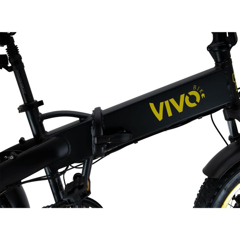 Bici pieghevole elettrica a pedalata assistita Vivobike VF 21 fatbike 20"