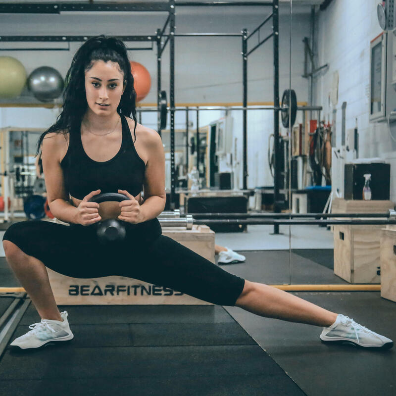 Leggings de algodón negro para jugadoras de voleibol