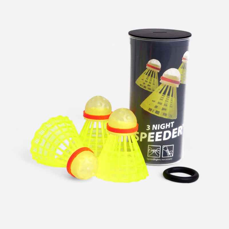 Federbälle Crossminton Speed-Badminton beleuchtet