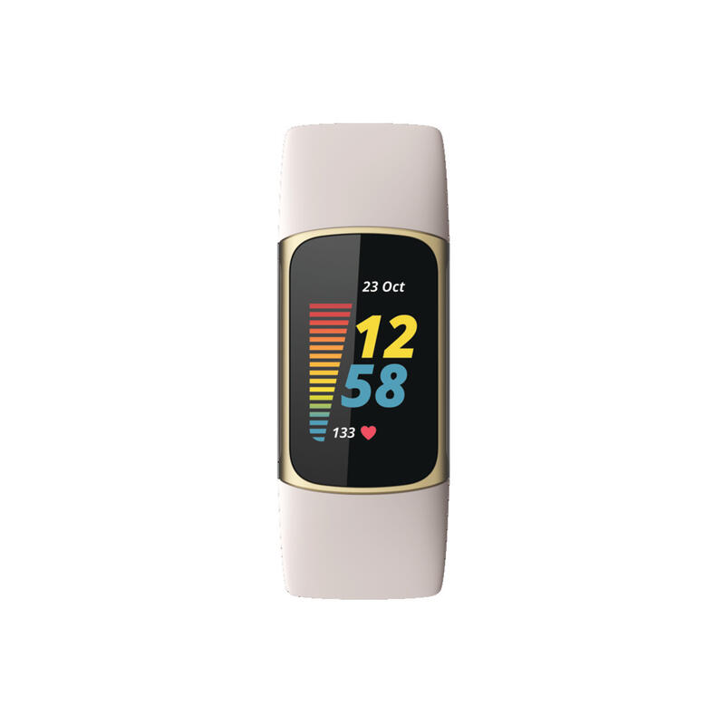Pulsera Inteligente Deporte Bienestar Fitbit Charge 5 Blanco Oro