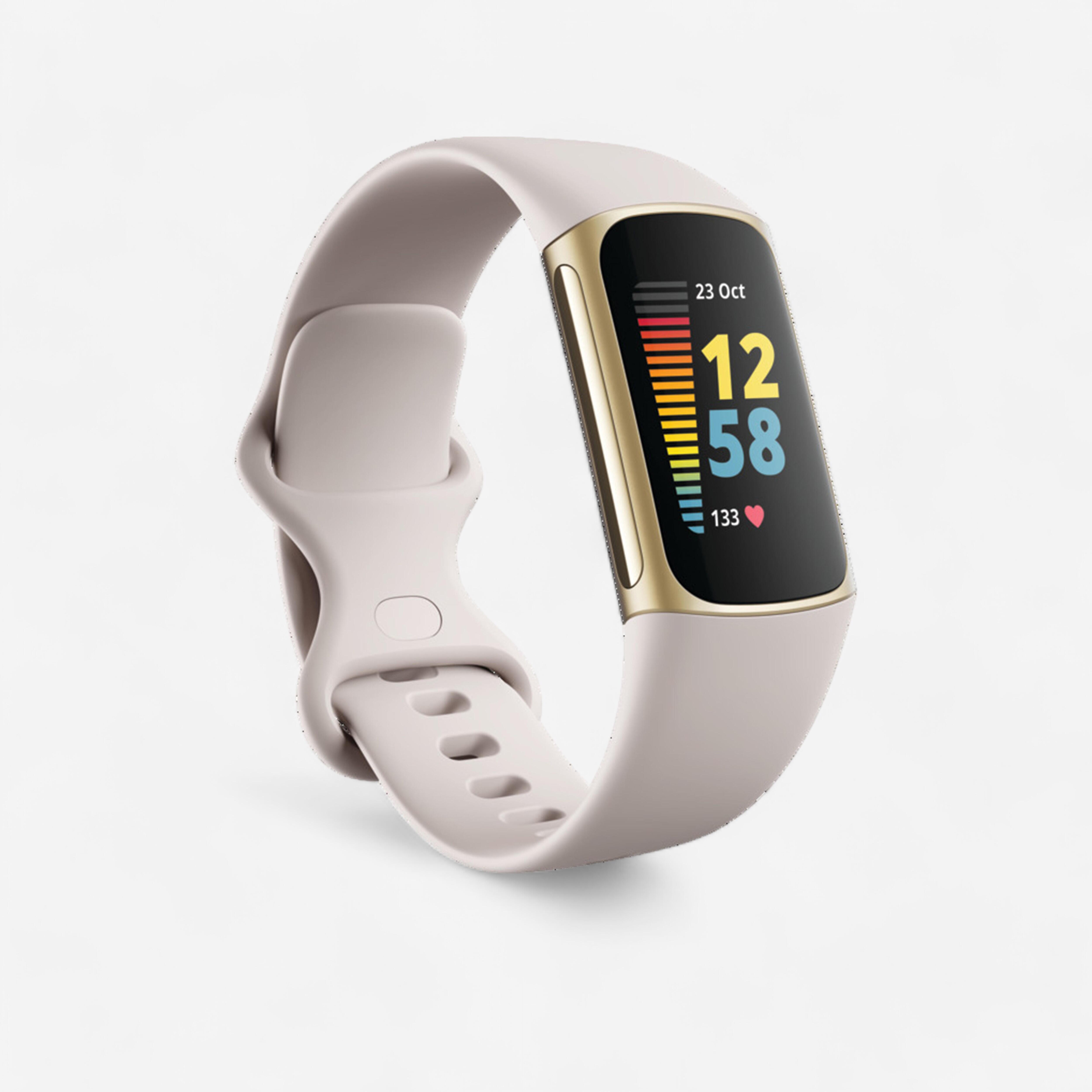 Sport / Well-Being Smart Tracker Charge 5 - White / Gold - Decathlon