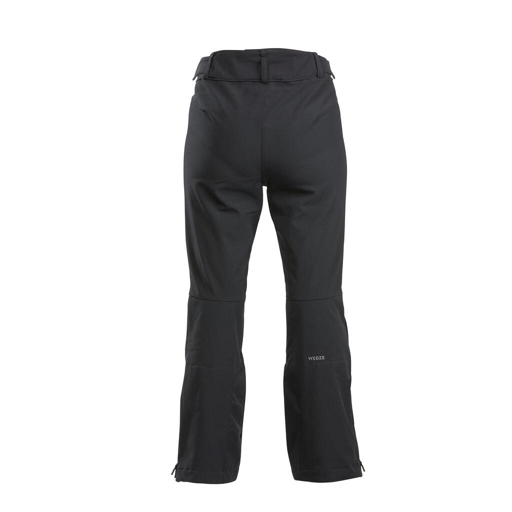 Crne muške pantalone za skijanje 500