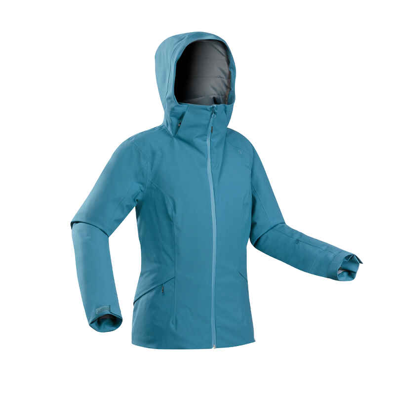 Skijacke Piste 500 warm Damen blau Skijacke Piste 500 warm Damen blau