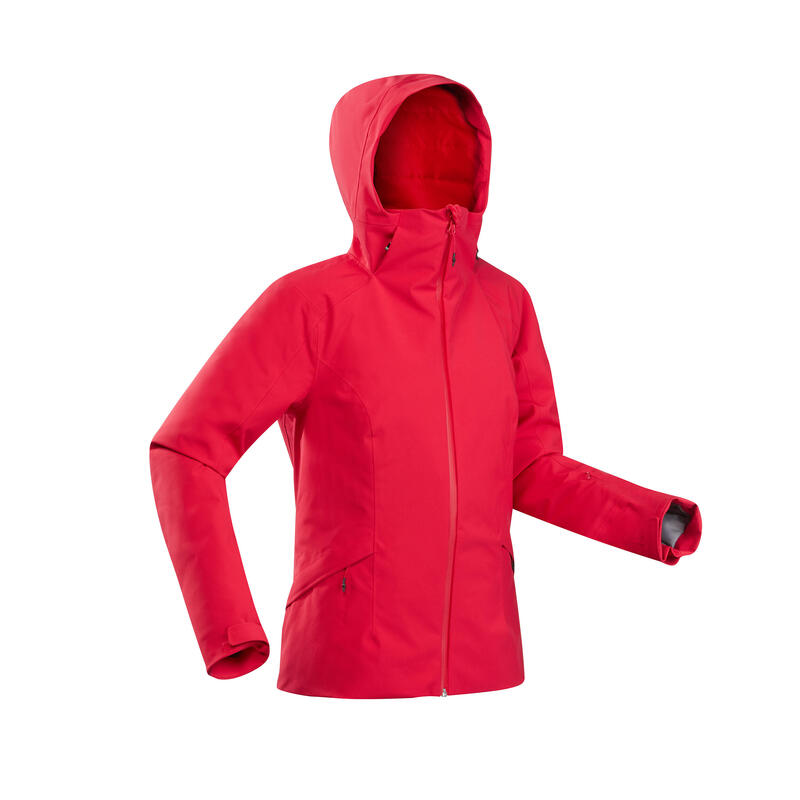 Giacca sci donna 500 rossa