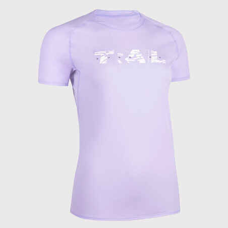 Camiseta de Trail Running para mujer Evadict estampada lila