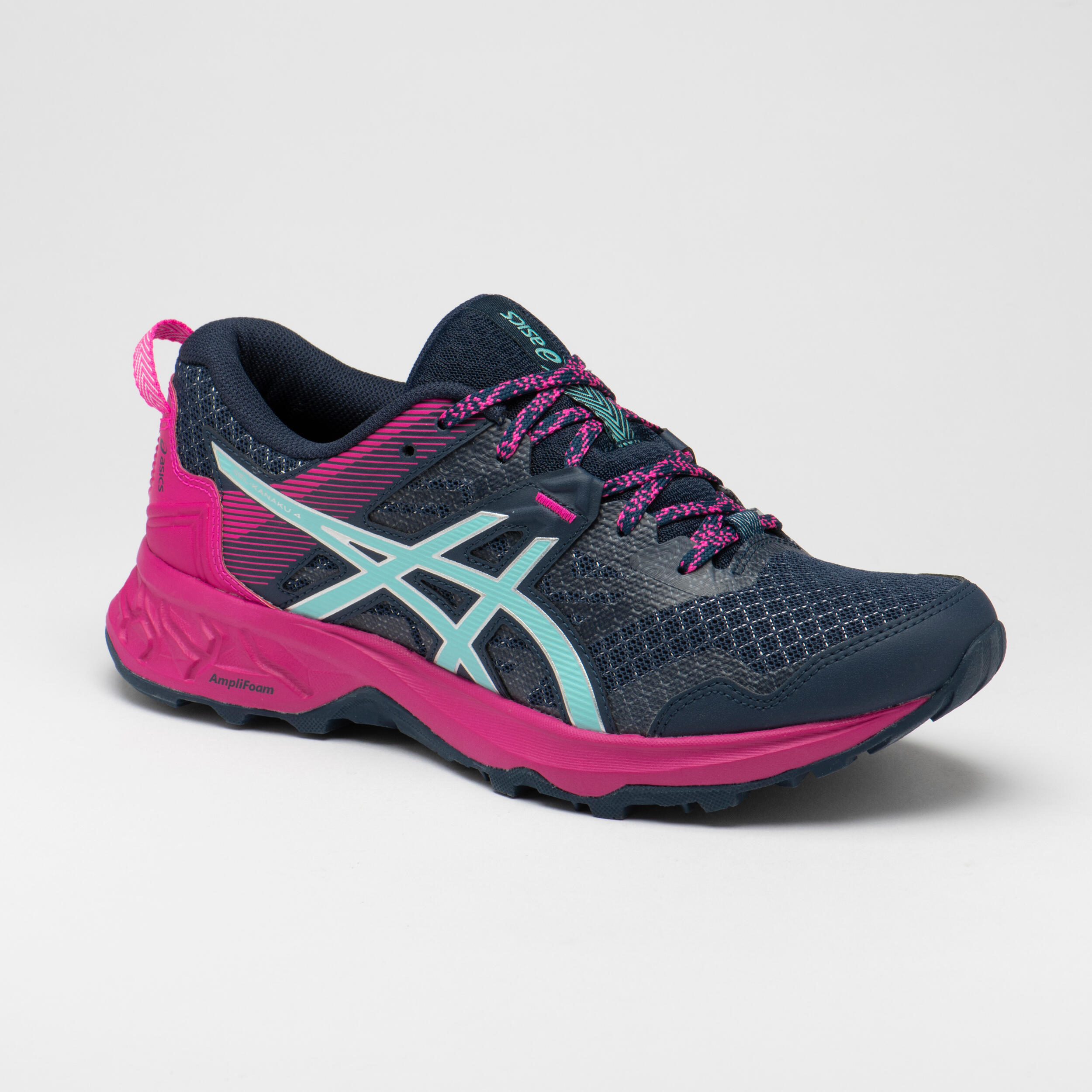 Zapatillas Trail Running Gel-Kanaku™ 4 Peacoat Mujer Azul/Rosa ASICS |  Decathlon