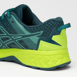 ASICS GEL KANAKU 4 MEN'S TRAIL RUNNING SHOES BLUE/GREEN ASICS - Decathlon