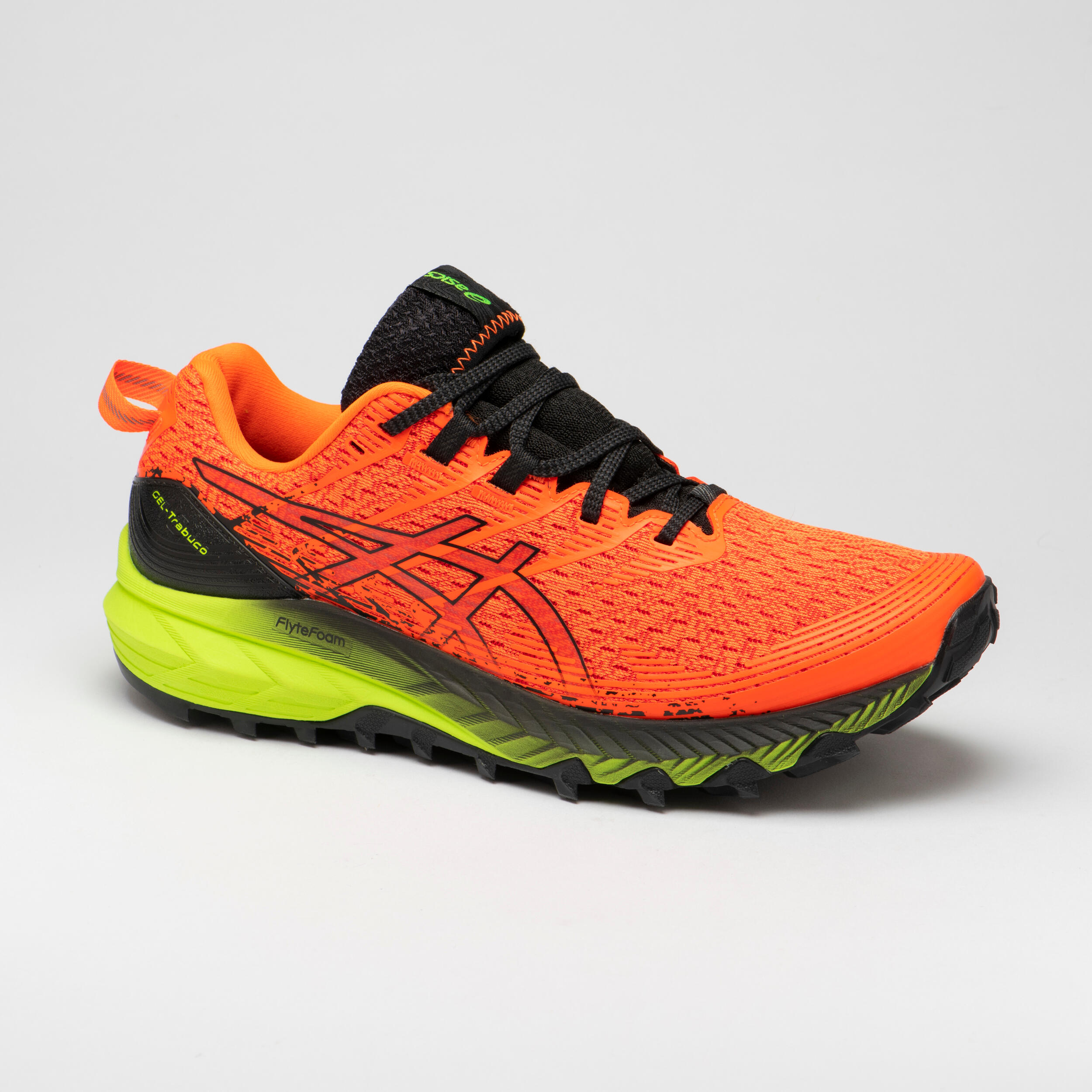 TRABUCO 10 MEN’S TRAIL RUNNING SHOES-ORANGE/BLACK 1/11