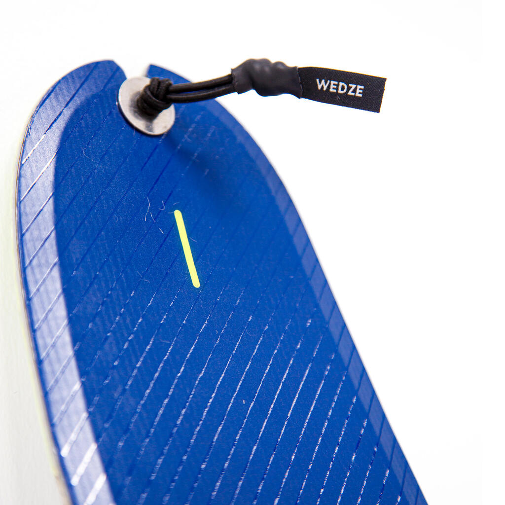 Elastic Ski Touring Skin Attachment for Ski with Notch