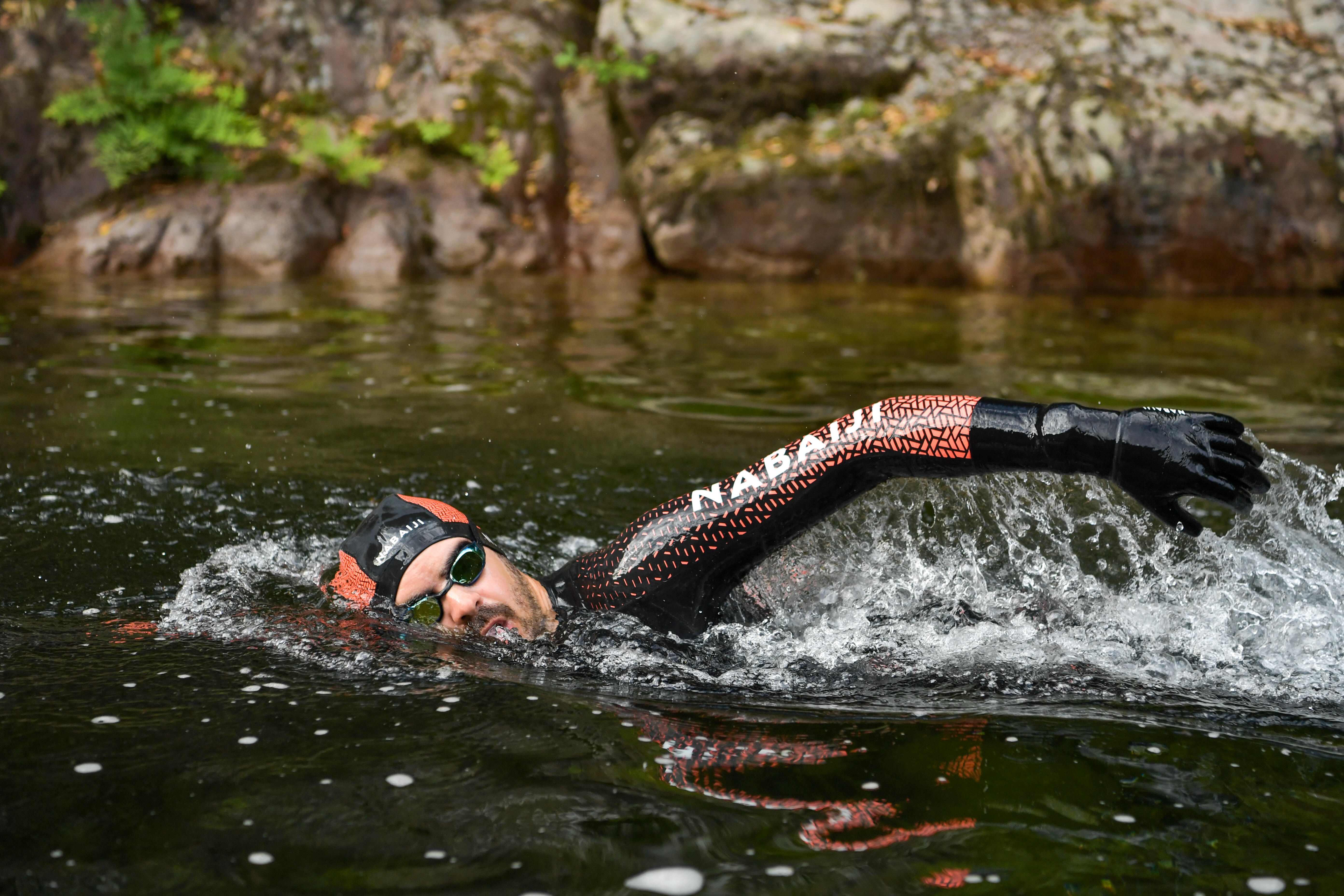 Combinaison de Natation Femme Nabaji Néoprène OWS 900 Noir / Rouge