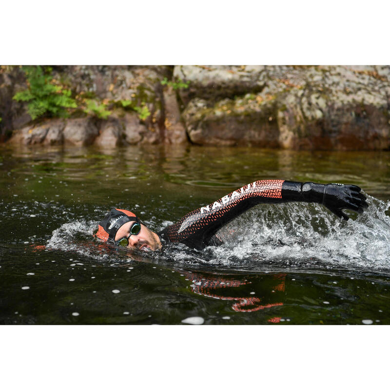Badekappe Neopren 3mm Freiwasserschwimmen - OWS schwarz