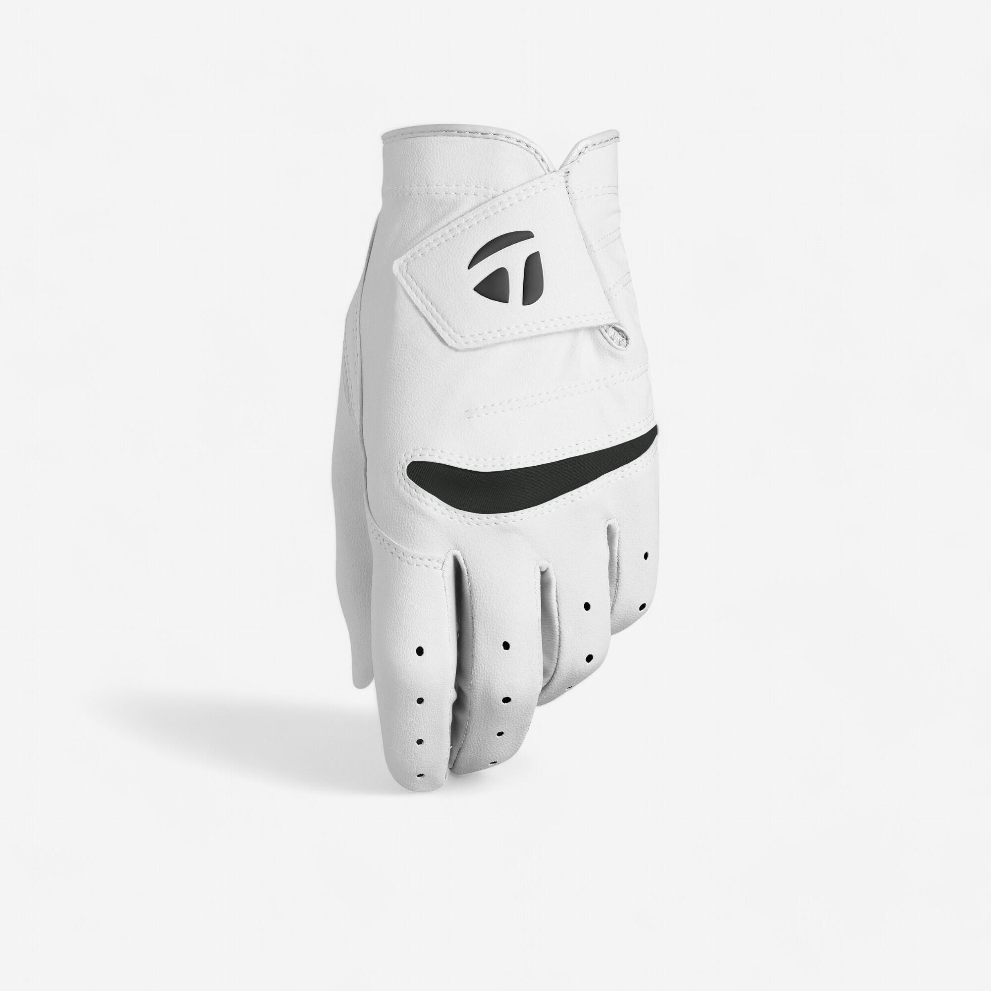 MEN'S RIGHT-HANDED STRATUS GOLF GLOVE - TAYLOR MADE WHITE