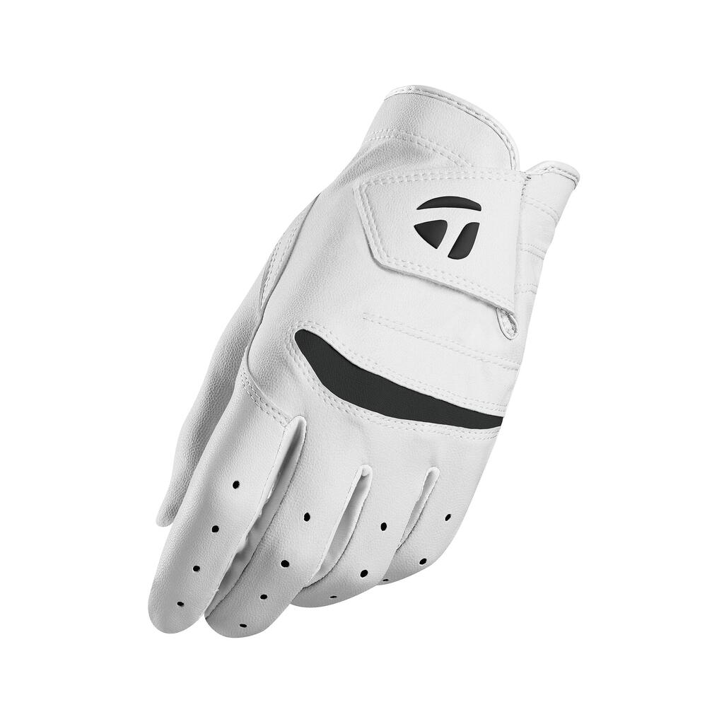 MEN’S RIGHT-HANDED TAYLORMADE STRATUS GOLFING GLOVE - WHITE