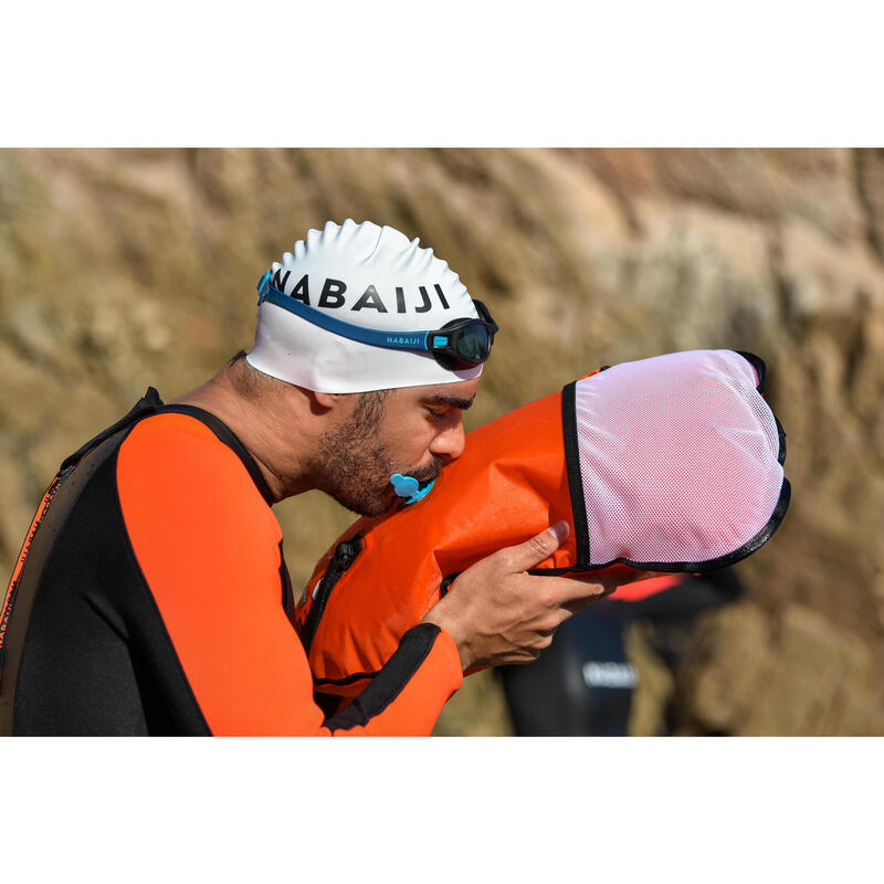 Schwimmanzug Neopren Herren Freiwasserschwimmen – OWS 100 2/2 schwarz/orange 