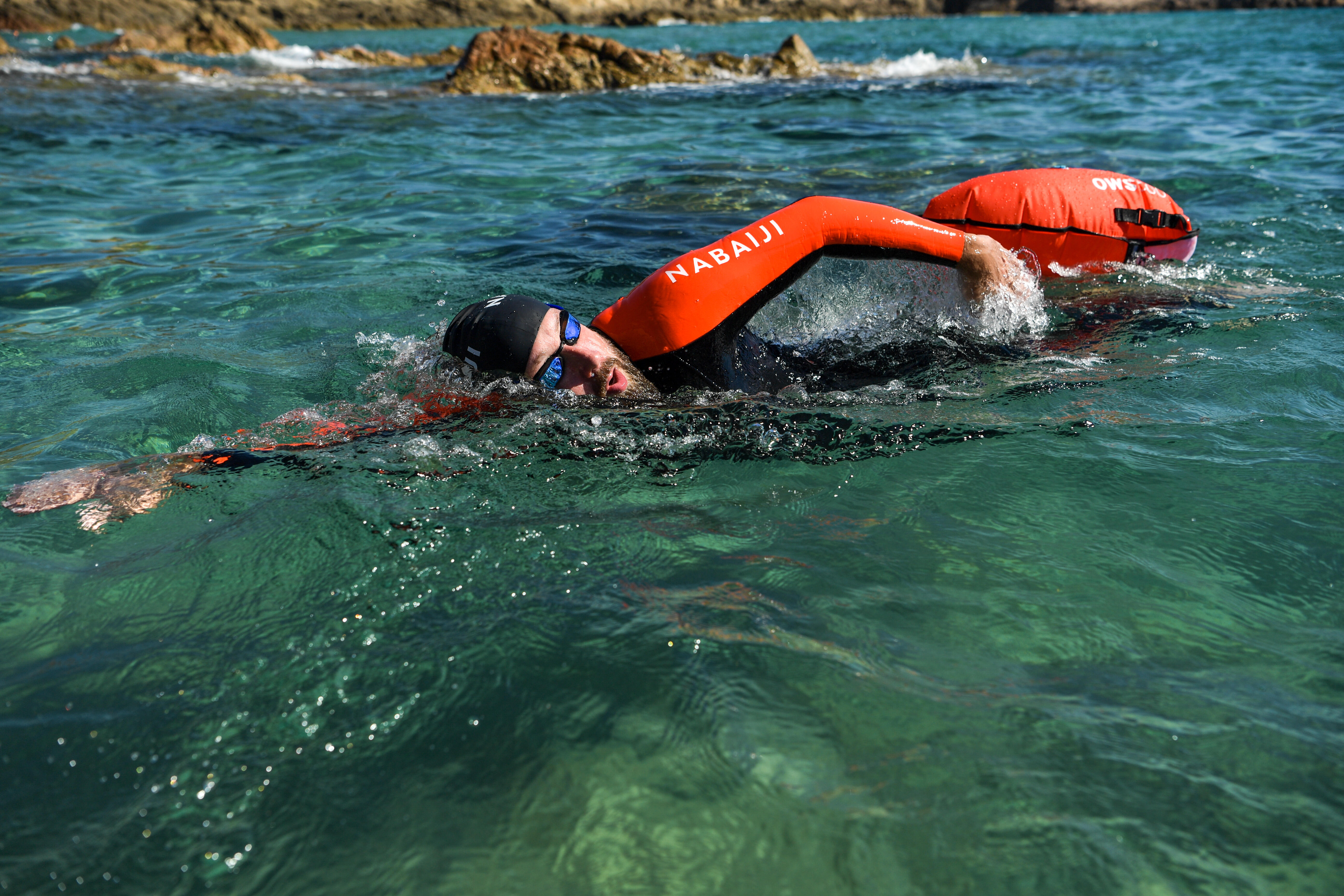 Procase Bouée de Sécurité Eau Libre, Grande Bouée de Natation, 35 L Volume  pour Garder Vos Affaires au Sec, Entraînement en Toute Sécurité pour Vous