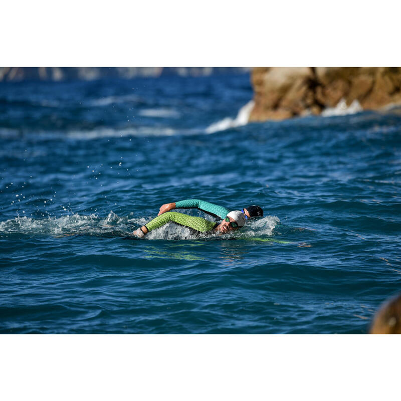 Erkek Neopren Wetsuit - Siyah/Yeşil - OWS 500 2/2