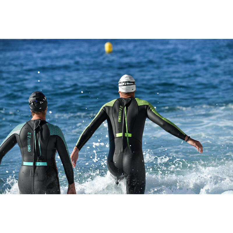 Wetsuit voor zwemmen in open water heren 500 Glideskin 2,5/2 mm