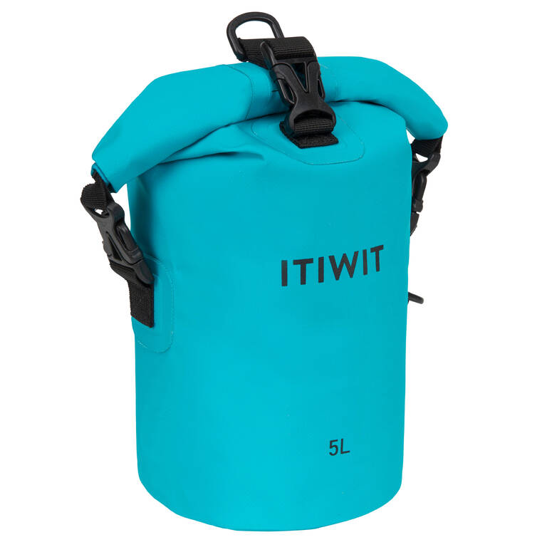 WATERPROOF DRY BAG 5 L - TURQUOISE